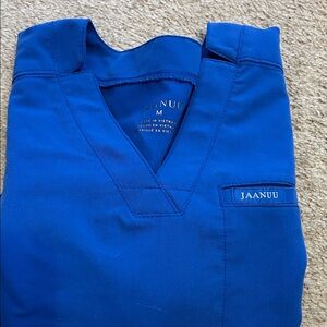 Jaanuu Royal Blue Medical Scrub Top